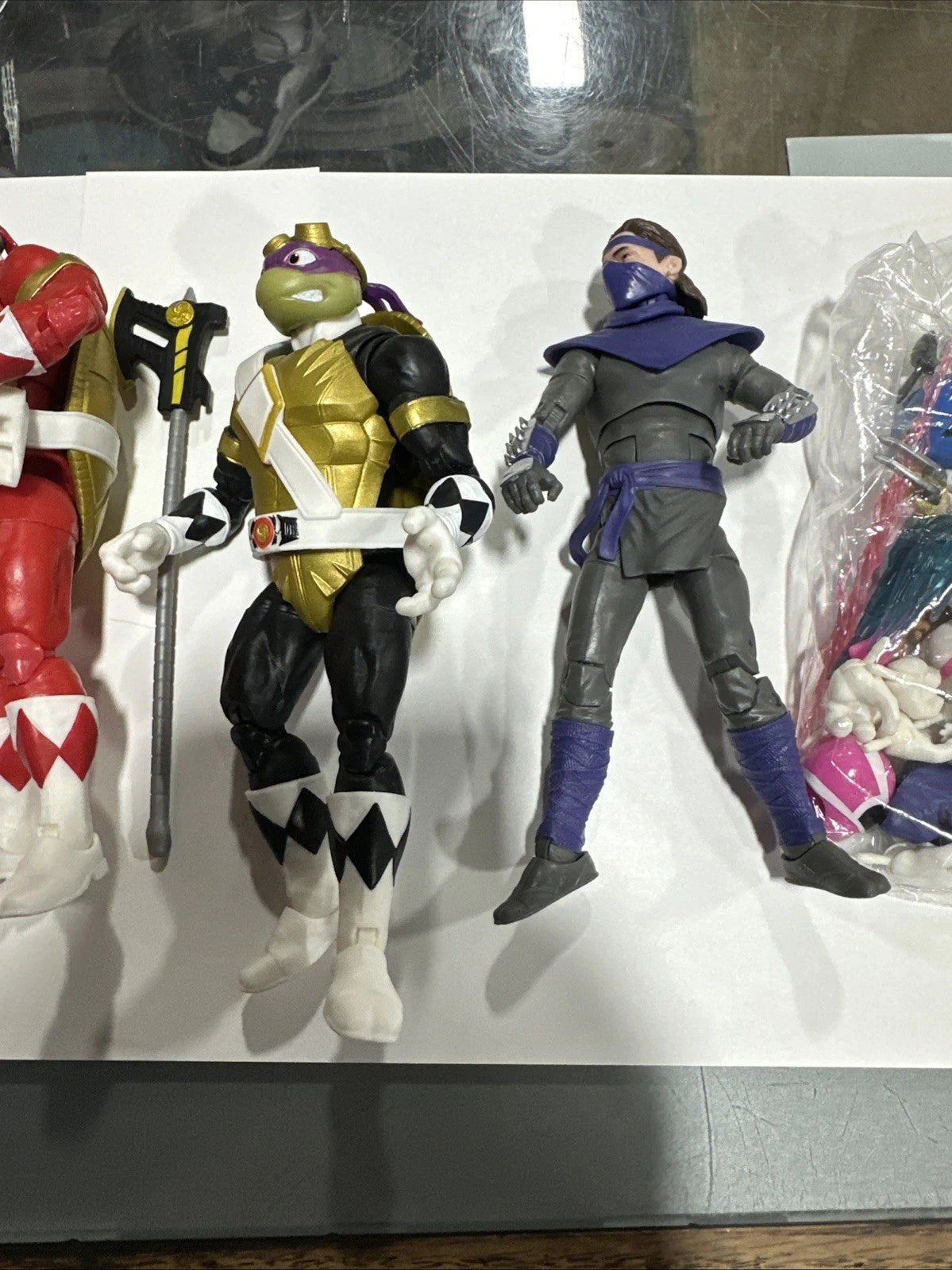 Power Rangers X Teenage Mutant Ninja Turtles Lightning Lot Of 5 + Accessories