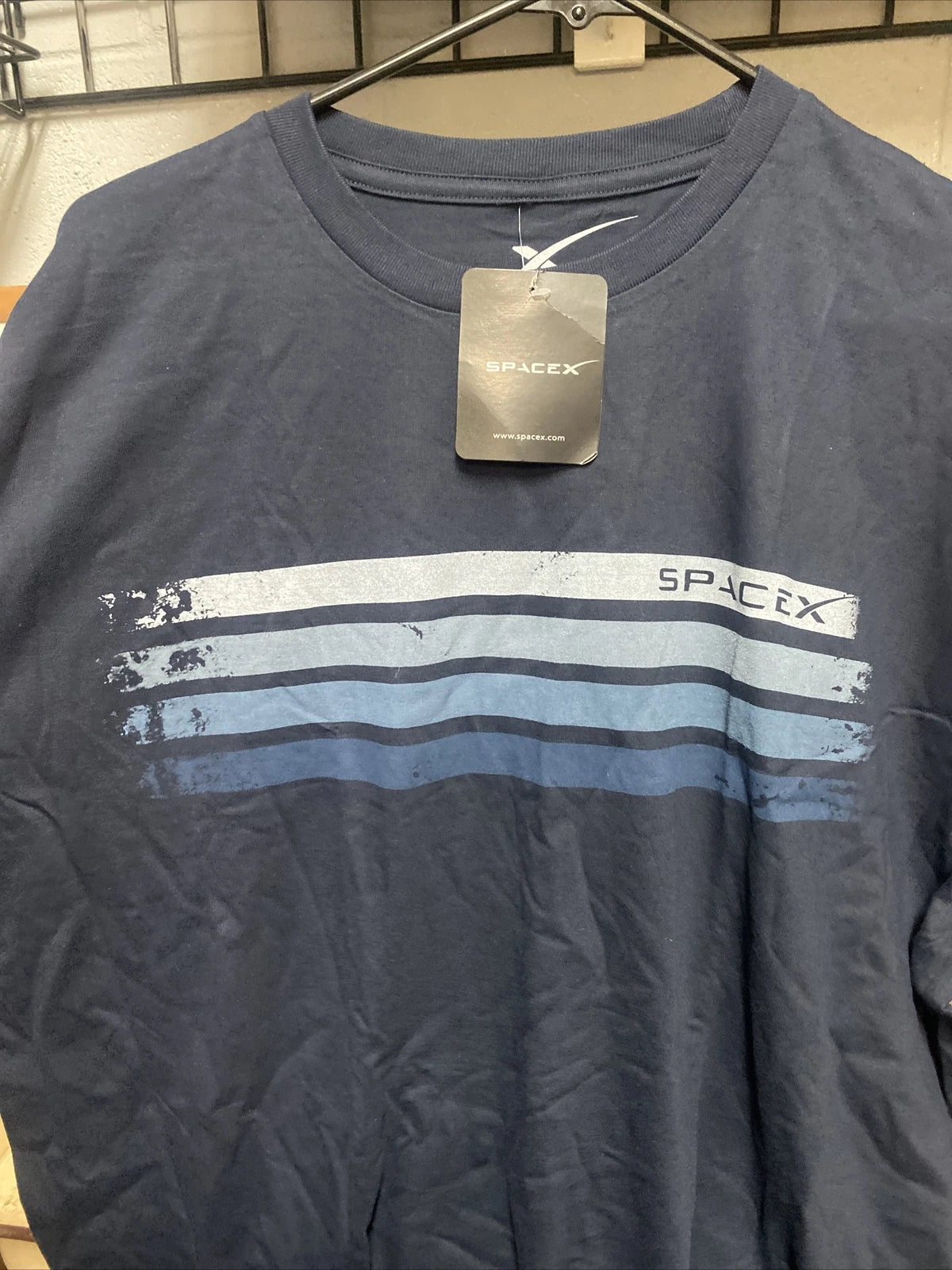 SpaceX T Shirt Authentic Space X Tee Elon Musk “Blue Lives Matter” Theme