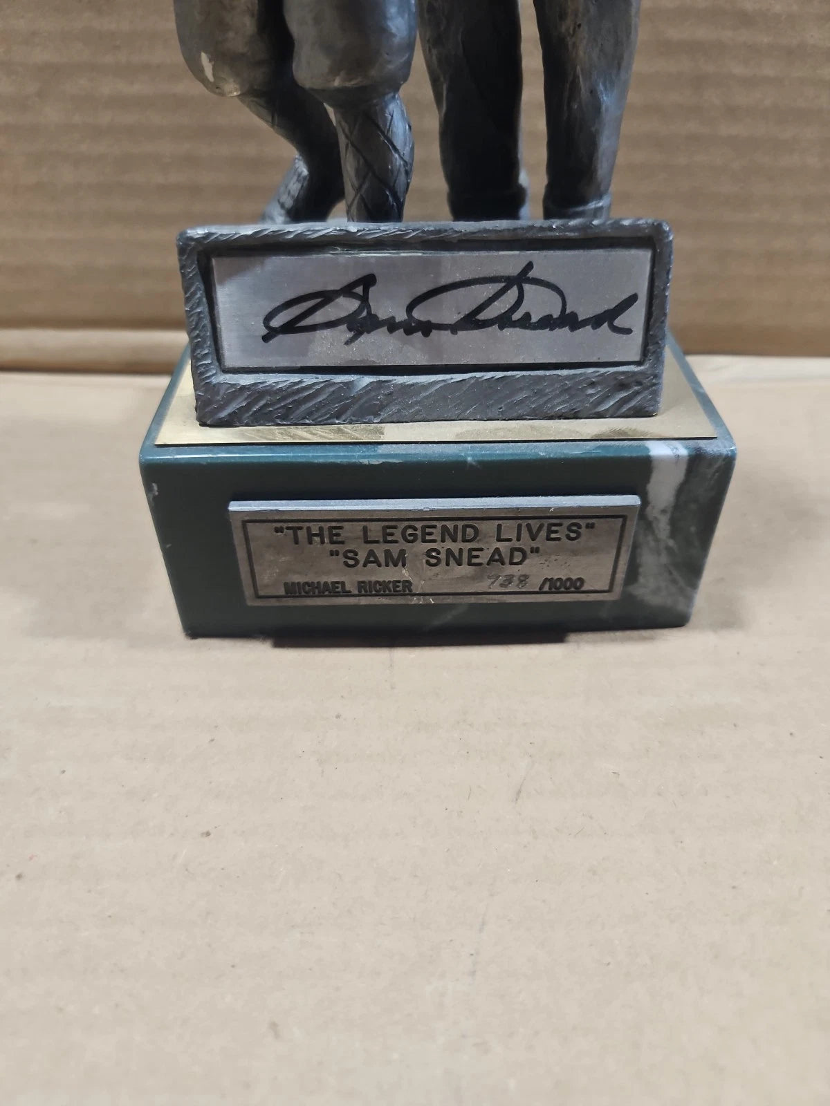 1993 Michael Ricker Limited Edition Pewter 738/1000 The Legend Lives Sam Snead