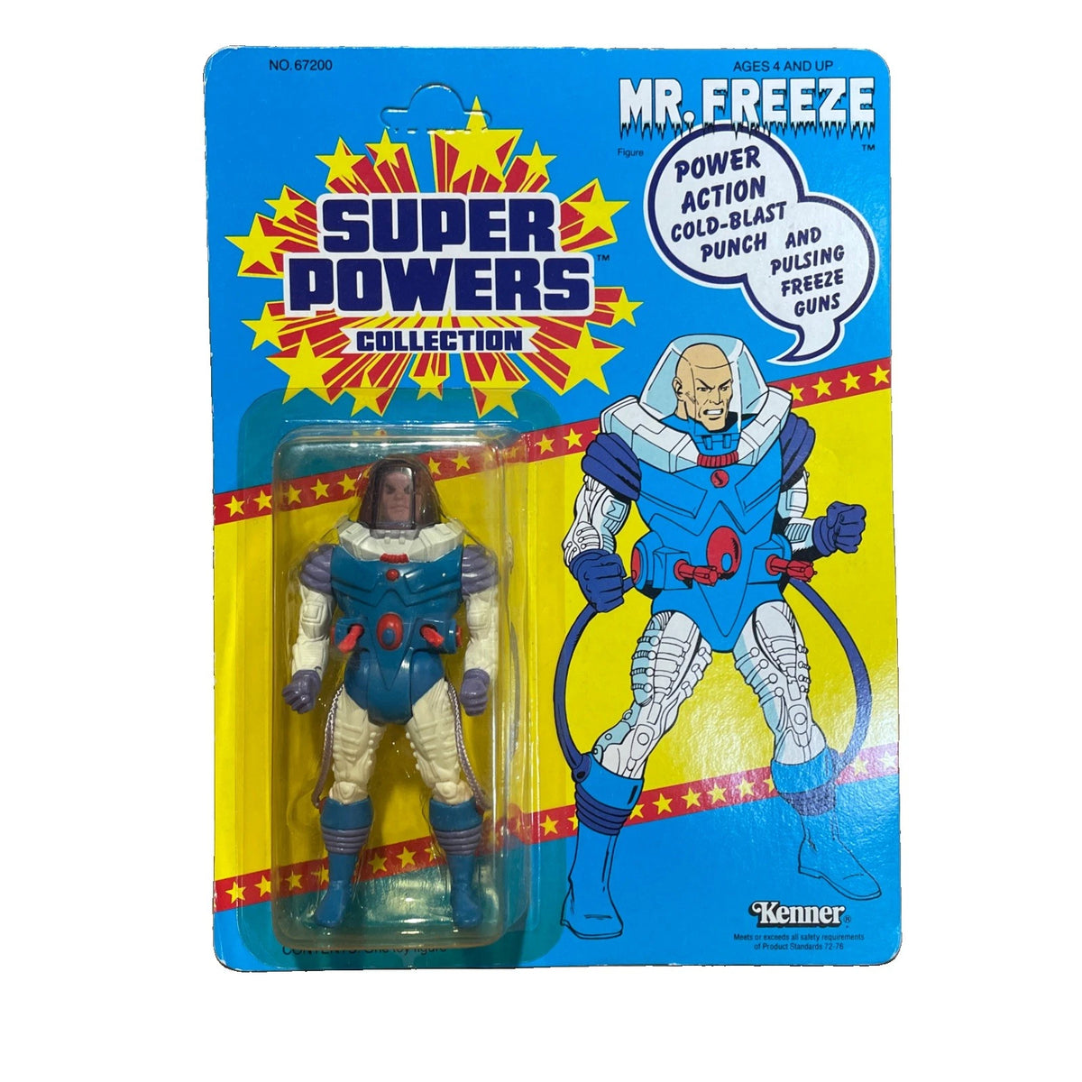DC Super Powers Collection Mr. Freeze Action Figure 1985 Kenner 67200 Unpunched