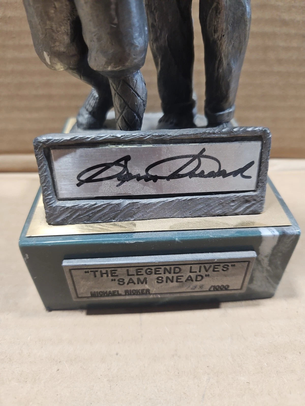1993 Michael Ricker Limited Edition Pewter 738/1000 The Legend Lives Sam Snead