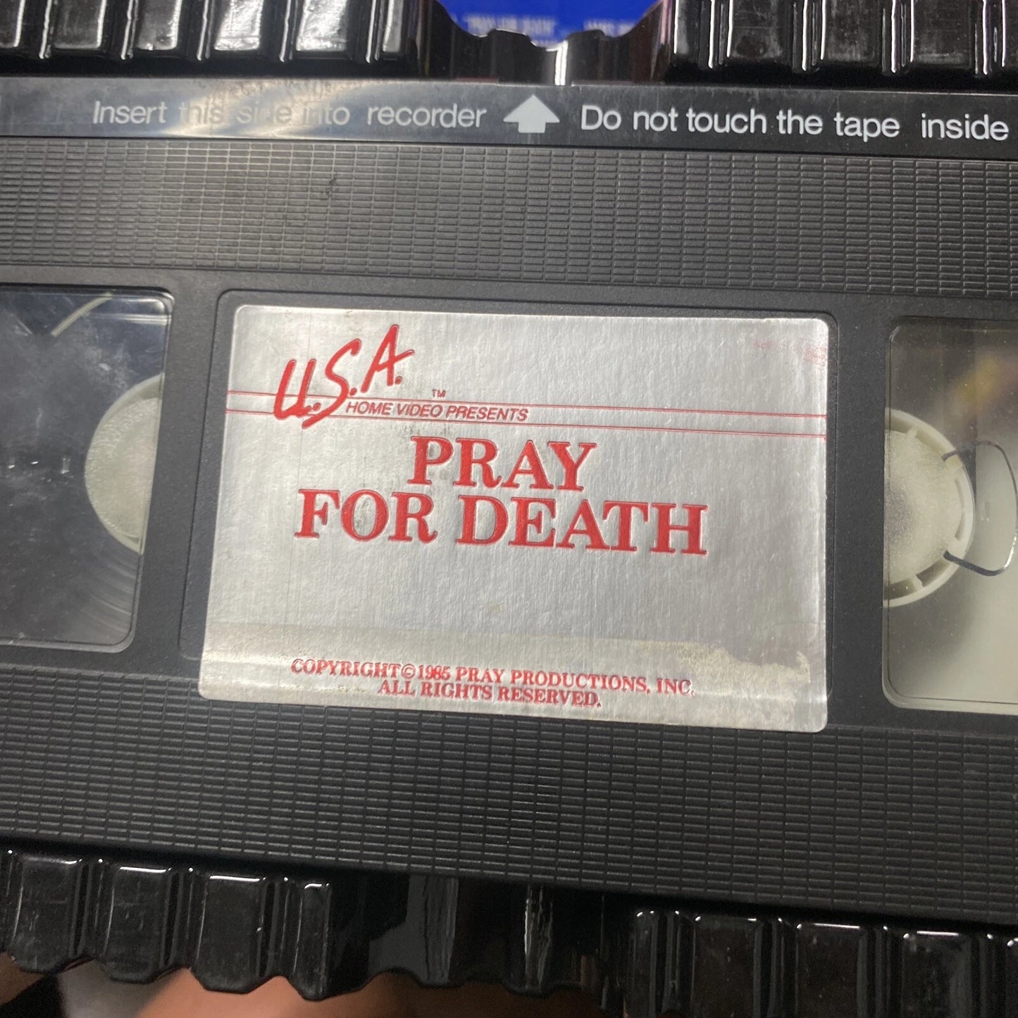 Pray For Death (1986) VHS—U.S.A. Home Video BIG BOX—Martial Arts/Ninja