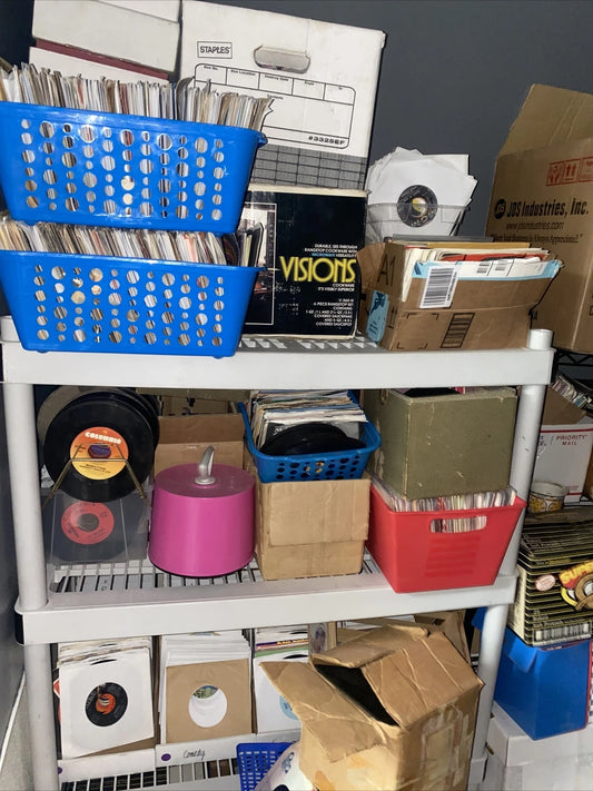20,000 unprocessed 7” 45s rpm records BEATLES STONES & More