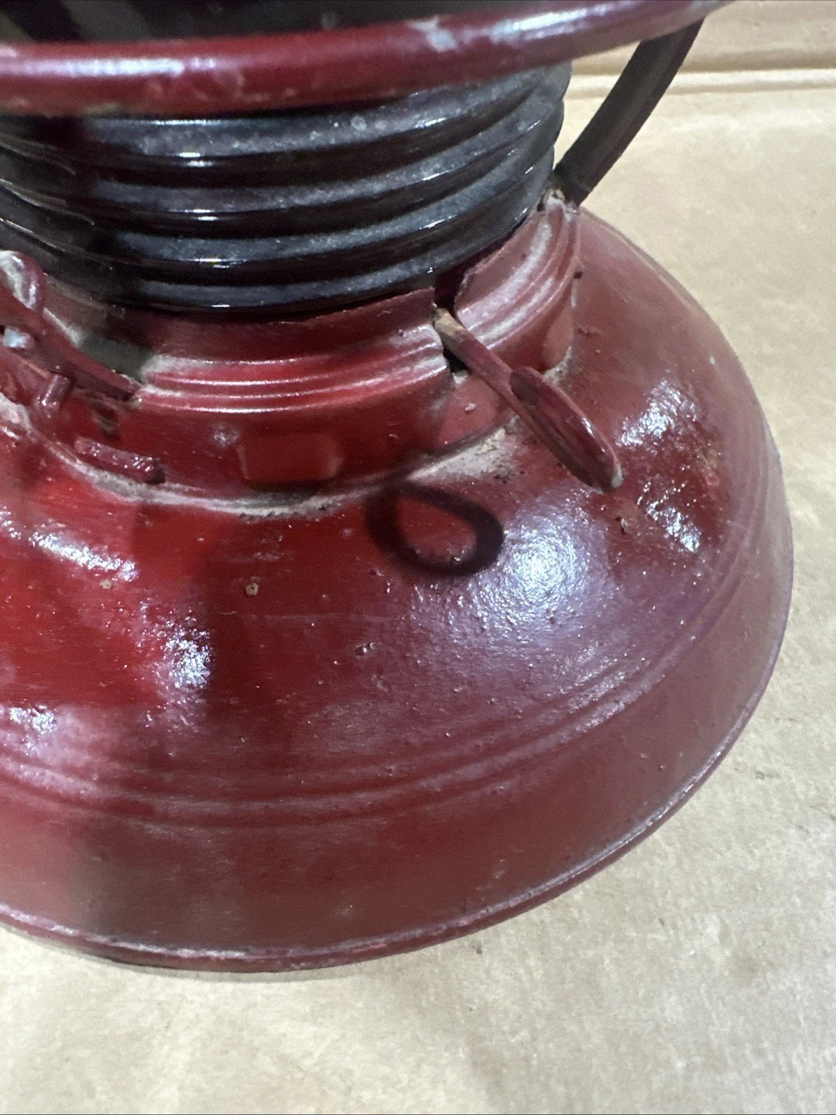 Vintage EmburyLantern No. 40 Traffic Gard Warsaw USA Embury No 40 Red Globe Orig