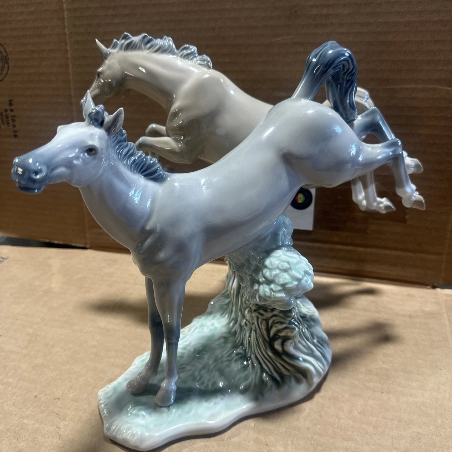 1970 NAO 11" Tall Porcelain Stallion Mare Vintage Spain Made