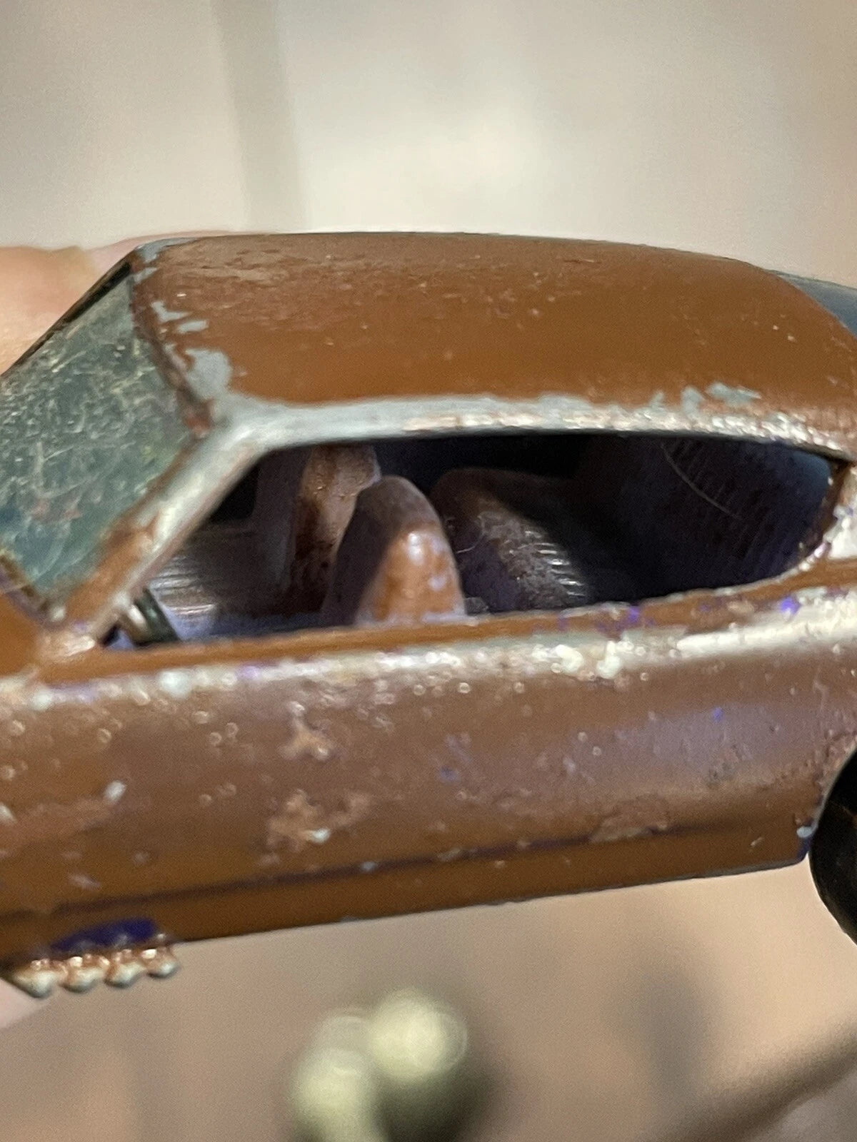 1967 REDLINE HOT WHEELS CUSTOM BARRACUDA COPPER WITH PURPLE INTERIOR