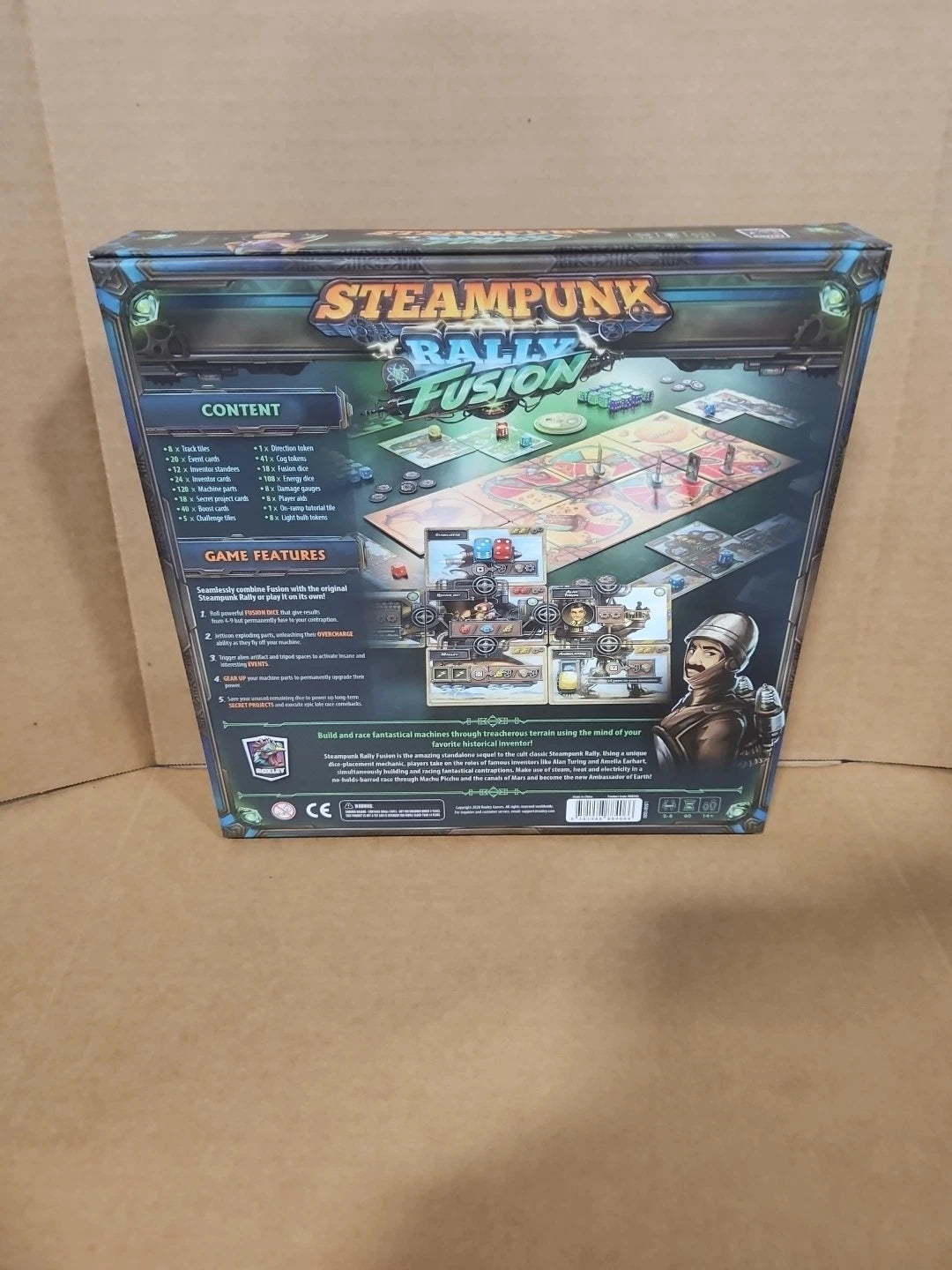 Steampunk Rally Board Game + Steampunk Rally Fusion Complete