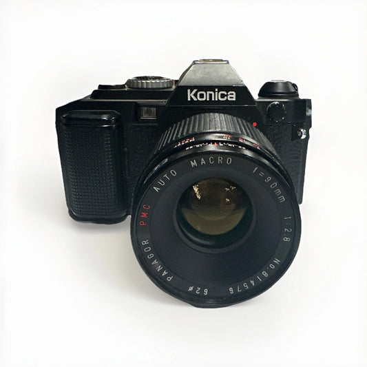 Konica FS-1 Film Camera Hexanon AR 52mm PMC Lens Tested And Working