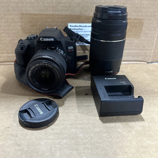 Canon EOS Rebel T7 W/ Charger & Canon 58mm Zoom Lens