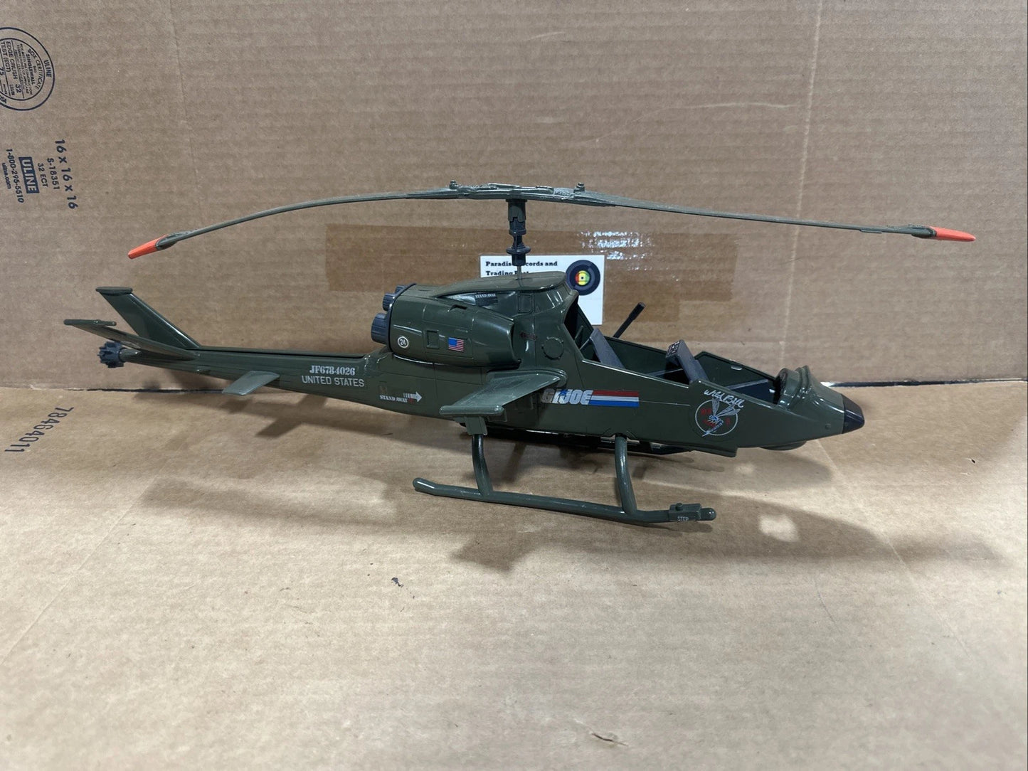 GI Joe Assault Copter Dragonfly XH-1 1983 Working Blade Mech Missing Parts