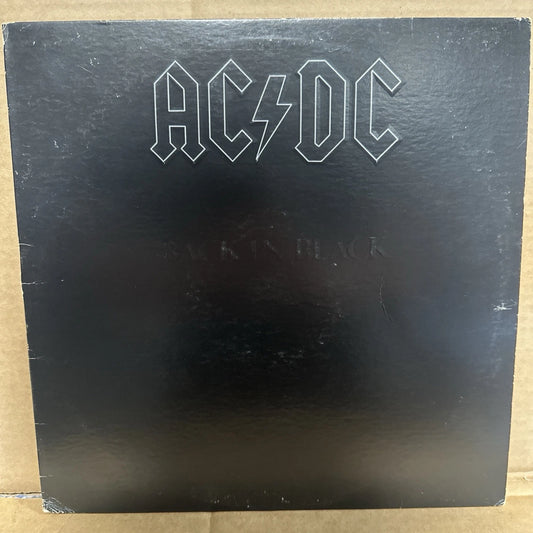 AC/DC Back In Black 1980 1st ATLANTIC SD 16018 Masterdisk RL vg+
