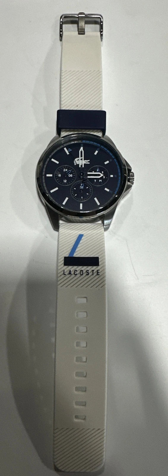 LACOSTE LC.91.1.34.2874 BLUE DIAL BLUE SILICONE STRAP MEN'S WATCH READ