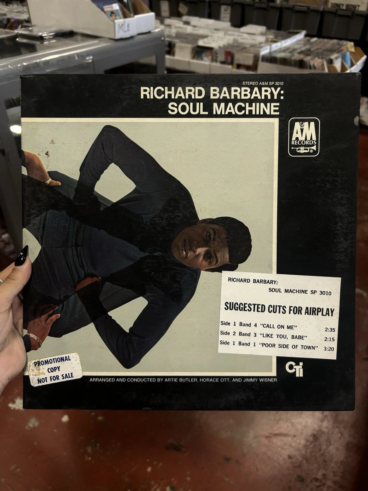 Richard Barbary/Soul Machine SP3010 Used LP white label promo strip
