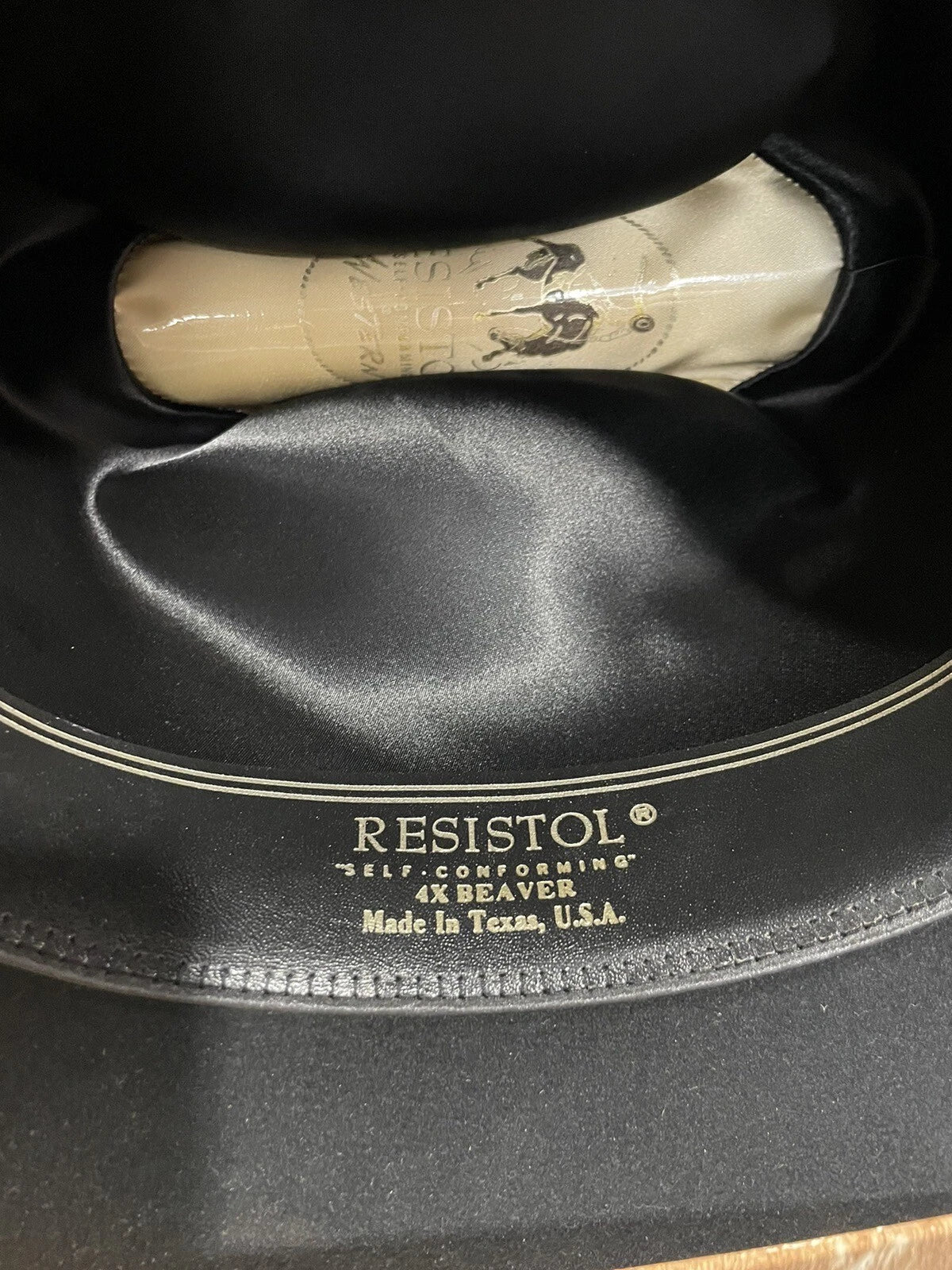 RESISTOL Quicksilver Hat 7 1/8 Black
