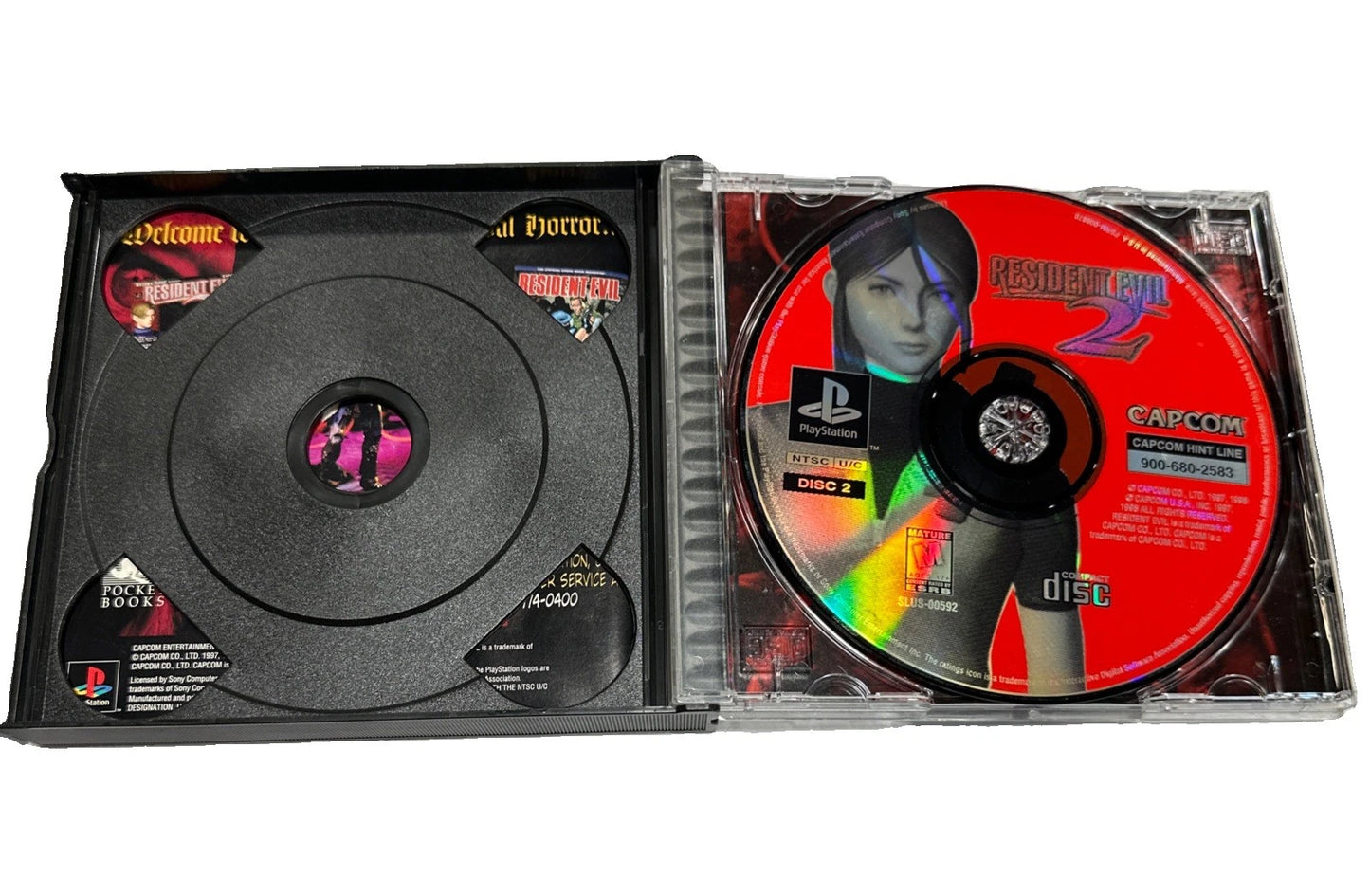 Resident Evil 2 (Sony PlayStation 1, 1998) Black Label CIB Complete In Box