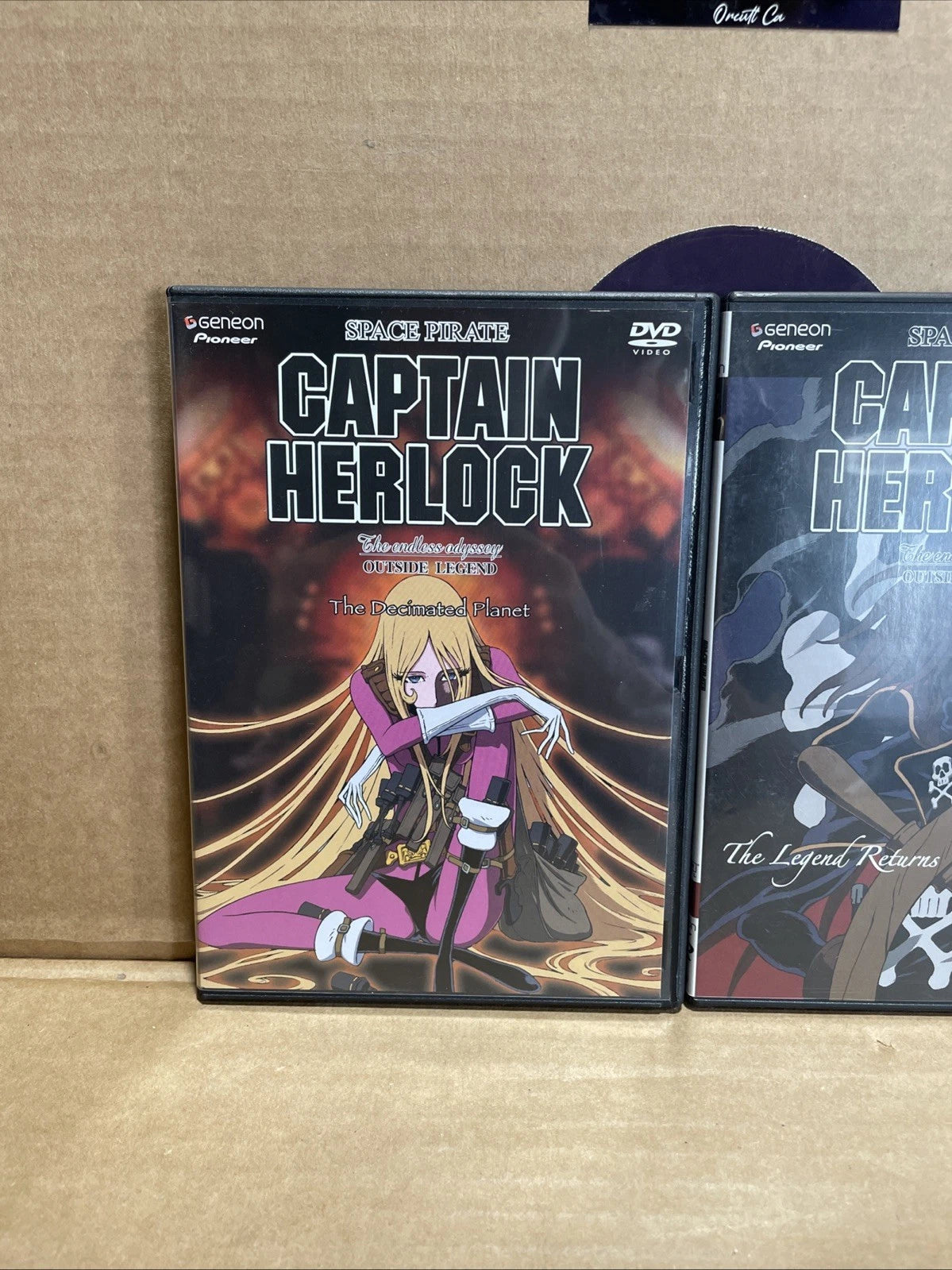 Space Pirate CAPTAIN HERLOCK The Legend Returns + The Decimated Planet DVD 2004