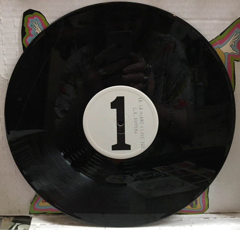 L.A. Boppers La La Means I Love You 12” UK Test Pressing Promo Record MERX71