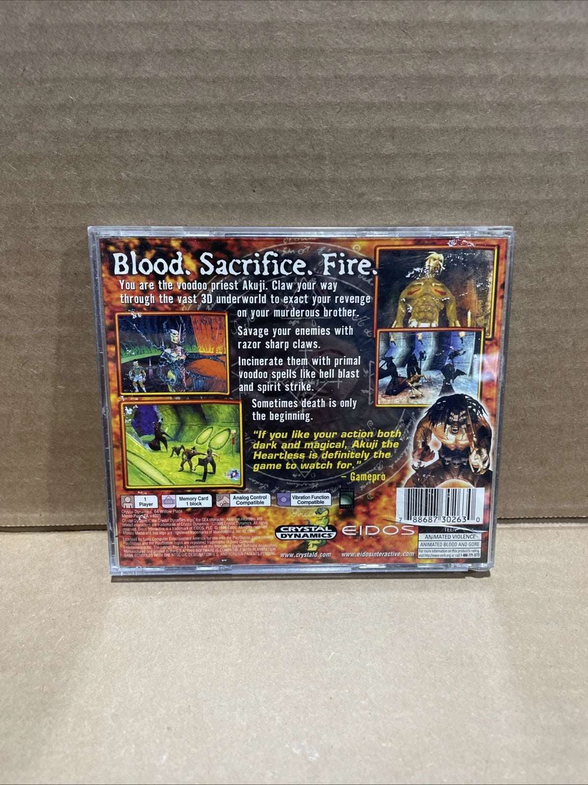 Akuji the Heartless Sony PlayStation 1 PS1 CIB Tested