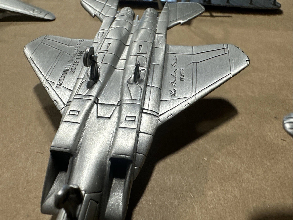 Danbury Mint Diecast Pewter Plane Airplane Lot 1:157 Scale Rare Vintage READ