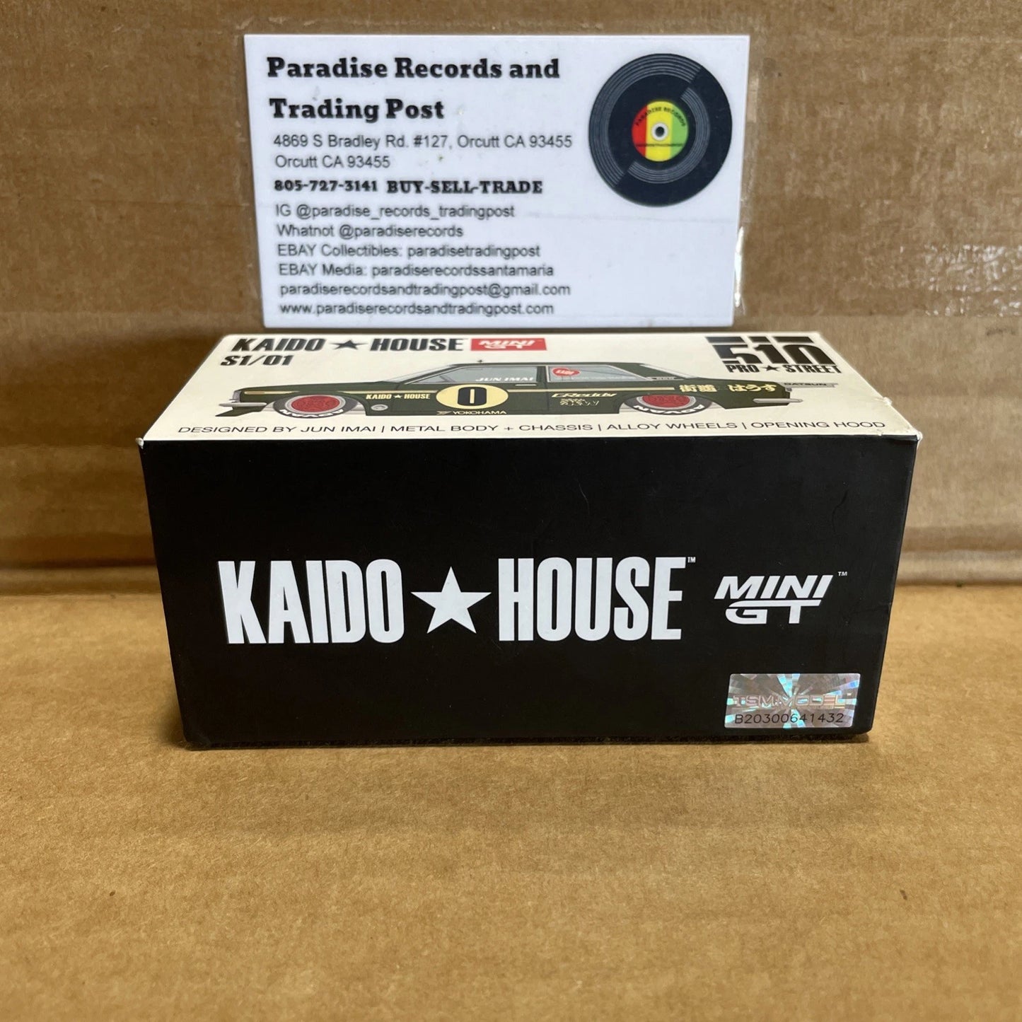 Kaido House Datsun 510 Pro Street S1/01 Mini GT 1:64 Scale OG Green Open Box