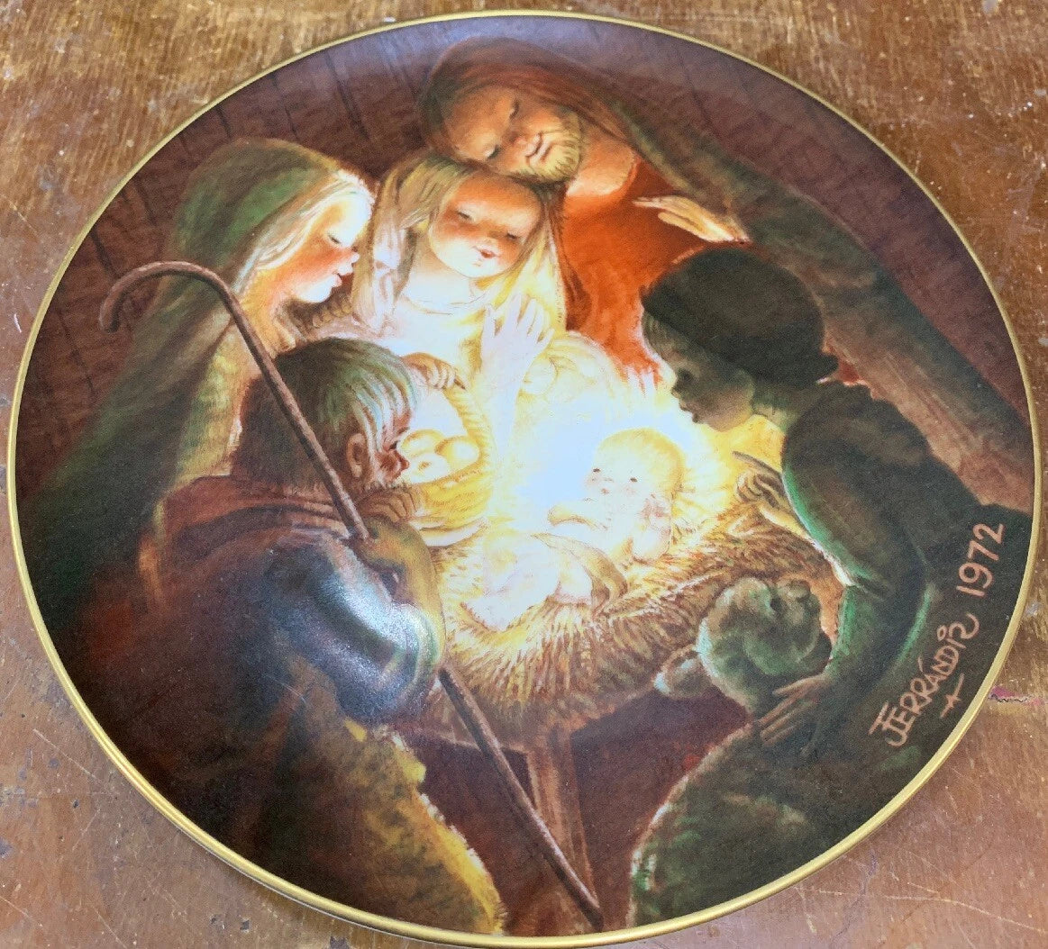 Vintage Ferrandiz Christmas1972 Collector Plate 1st Limited Ed Made West Germany