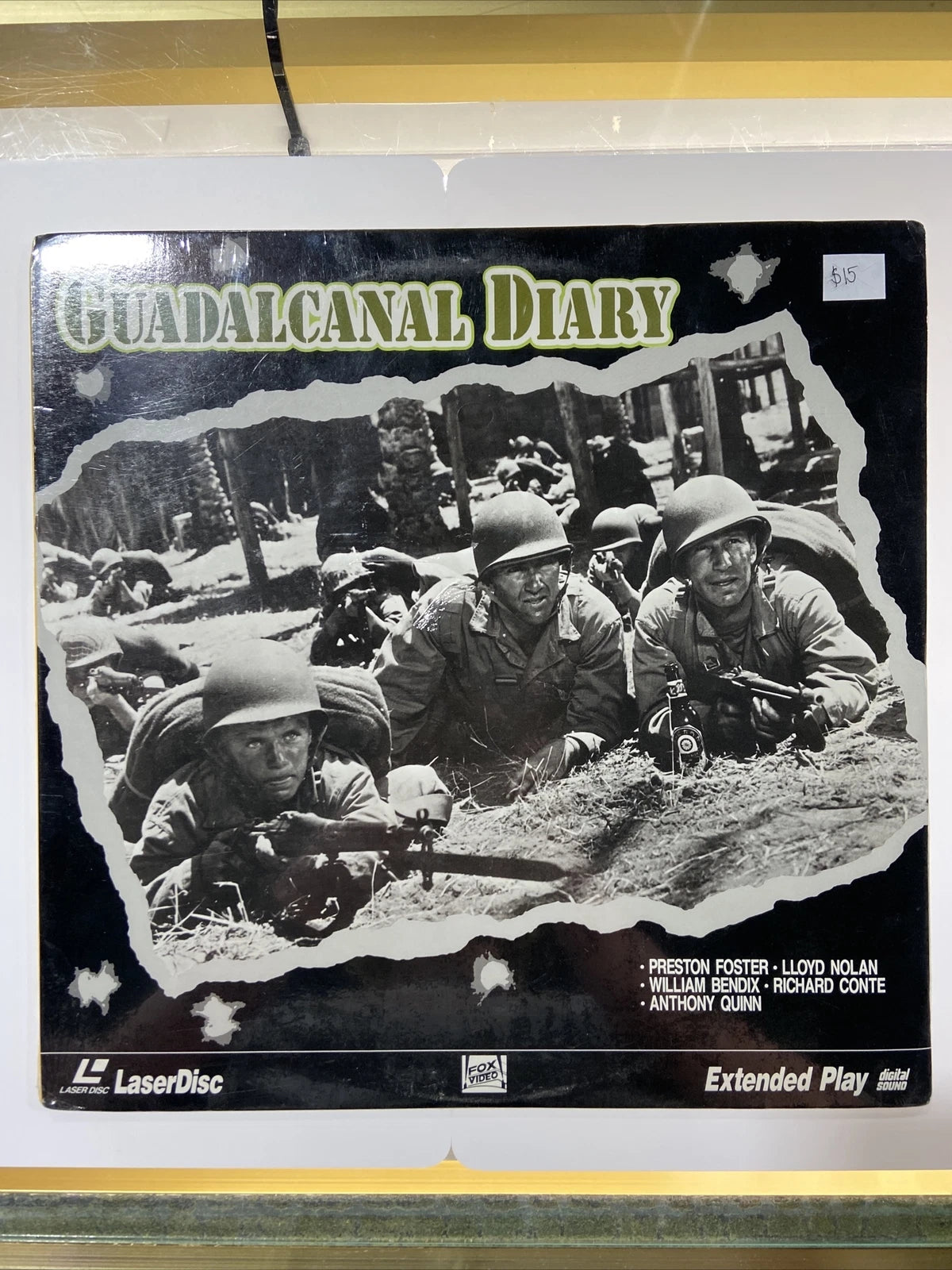 Guadalcanal Diary Laserdisc Preston Foster Lloyd Nolan Anthony Quinn 1943 Sealed