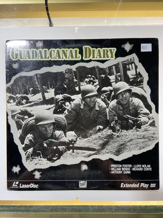 Guadalcanal Diary Laserdisc Preston Foster Lloyd Nolan Anthony Quinn 1943 Sealed