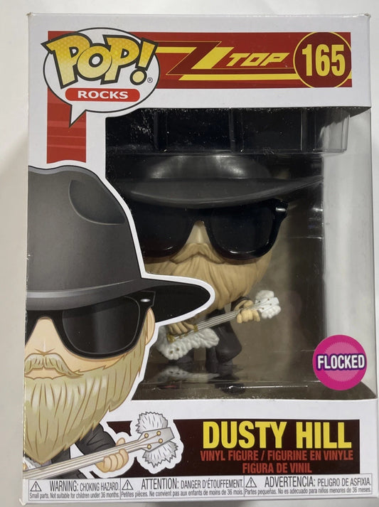 Funko POP! Rocks Dusty Hill #165 Flocked ZZ Top Vinyl Figure