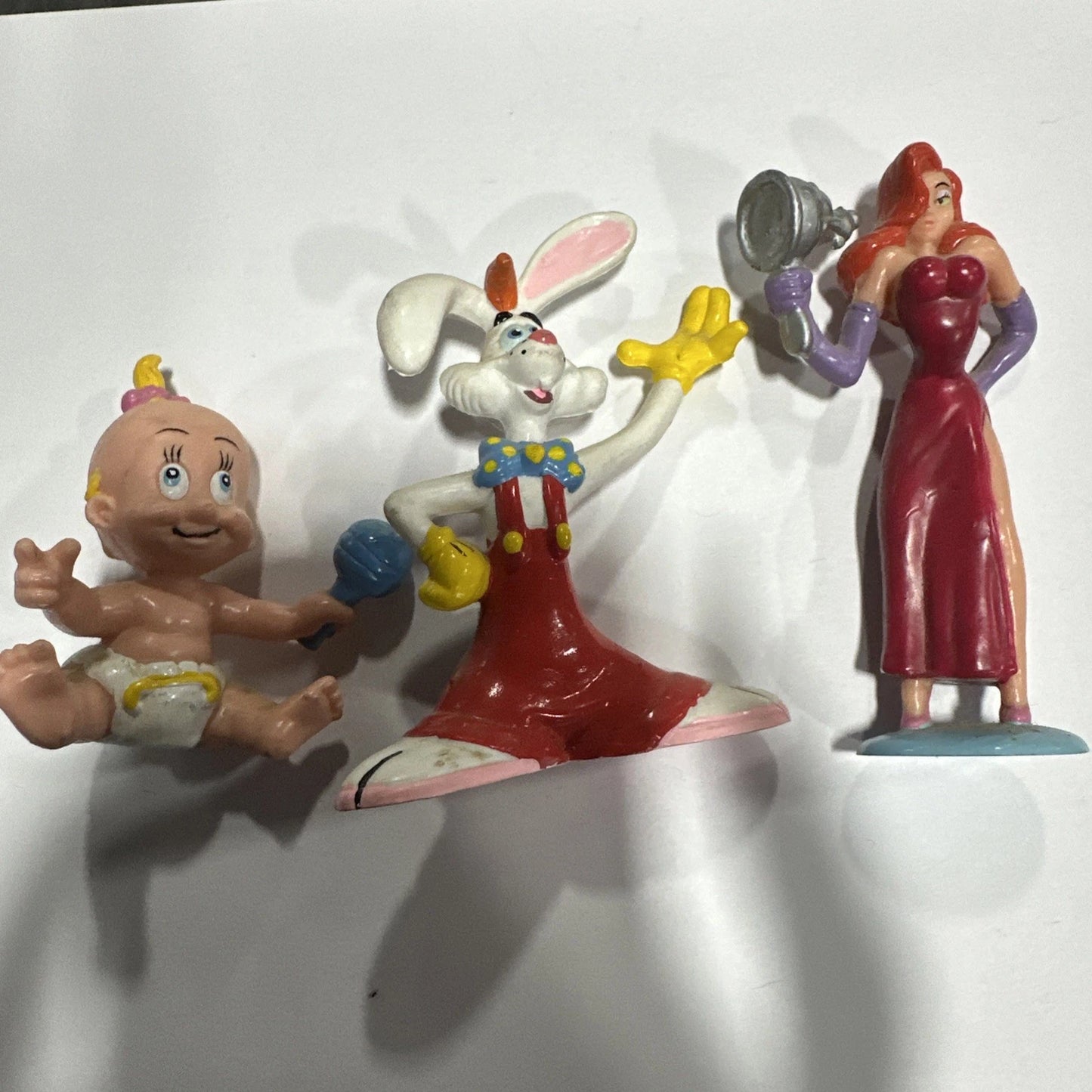 Vintage Disney Who Framed Roger Rabbit PVC Figures 1987 Rare Baby Herman Jessica