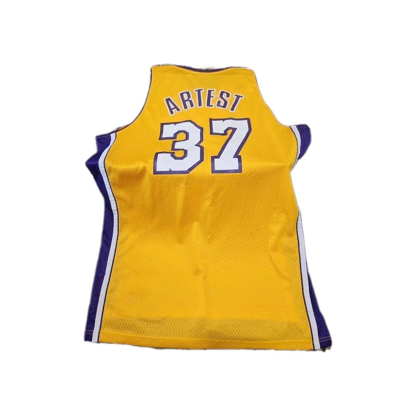 Authentic Adidas Los Angeles Lakers Ron Artest Swingman Jersey Men XL Rare