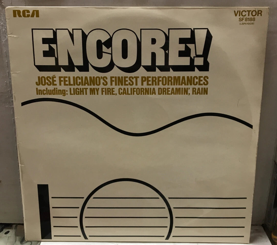 Jose Feliciano Encore! UK Import Record SF8188