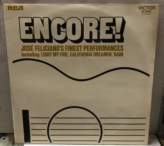 Jose Feliciano Encore! UK Import Record SF8188