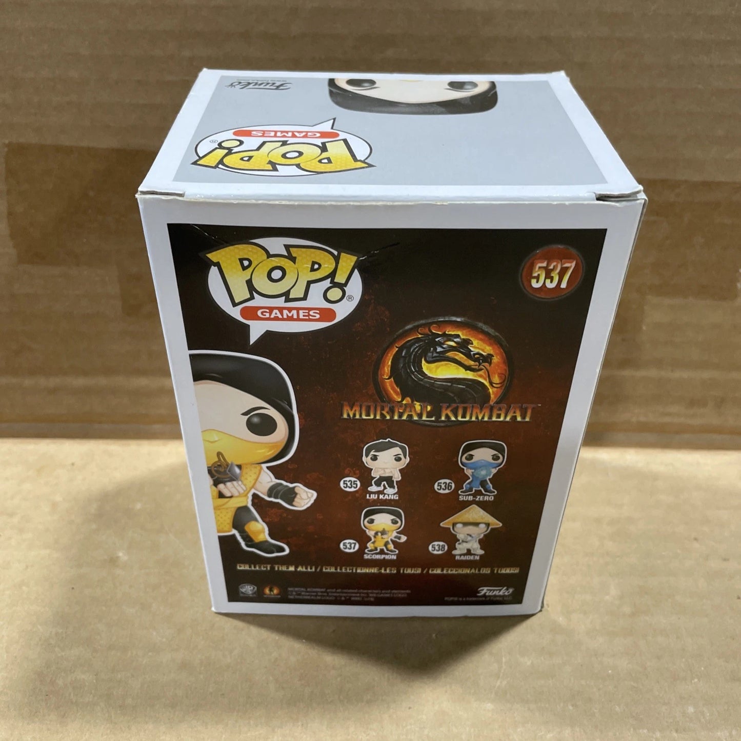 Funko Pop! Vinyl: Mortal Kombat - Scorpion #537 Pre-Owned