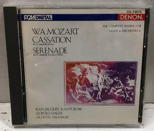 W.A.Mozart Cassation CD