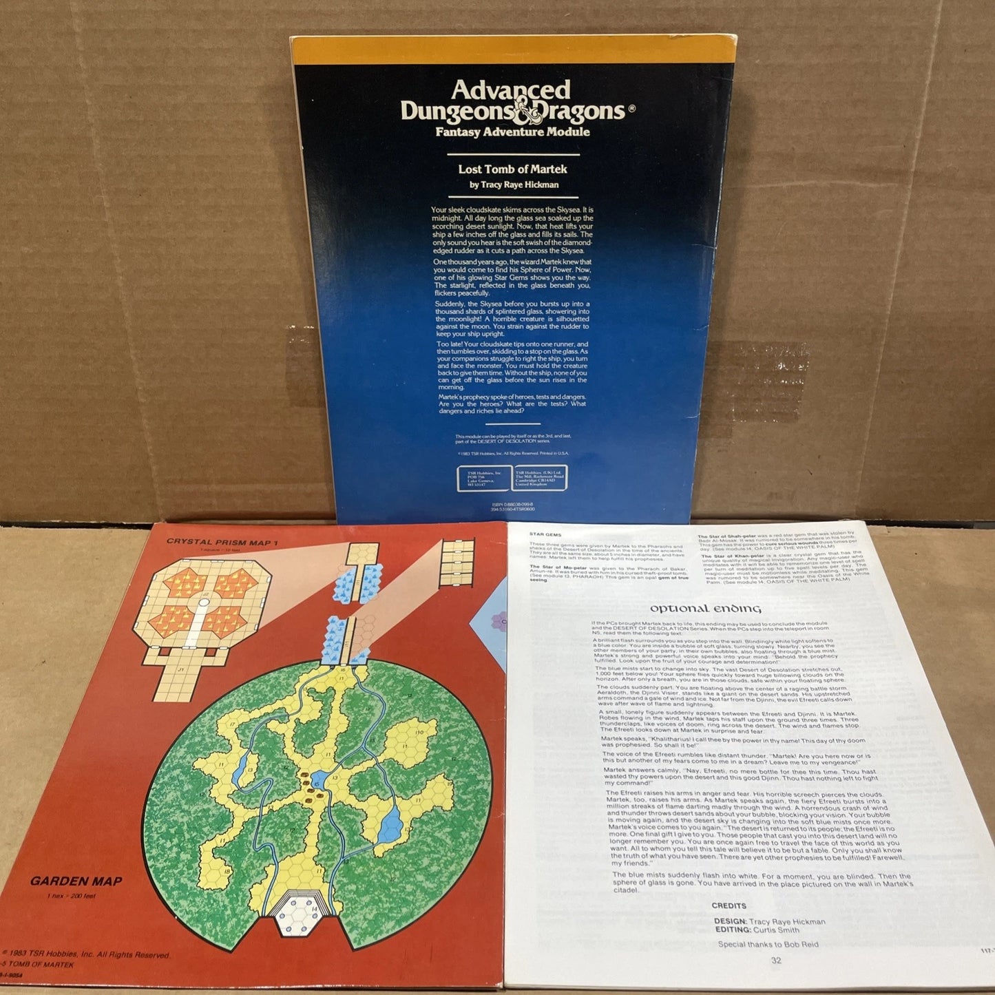 I5 Lost Tomb of Martek - AD&D Advanced Dungeons & Dragons TSR 9054