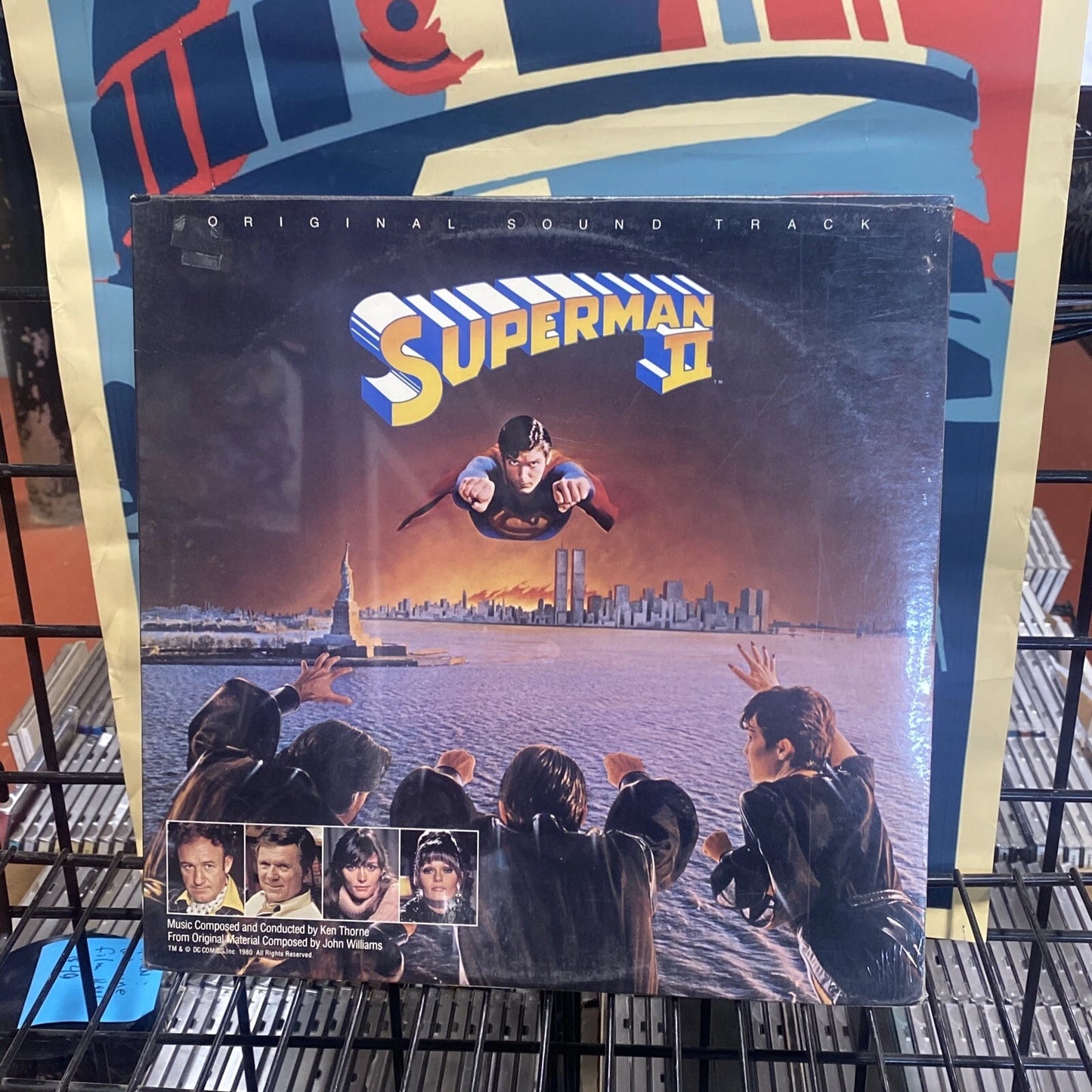 Superman II Original Soundtrack Etched Logo on Vinyl LP 1981 - SEALED