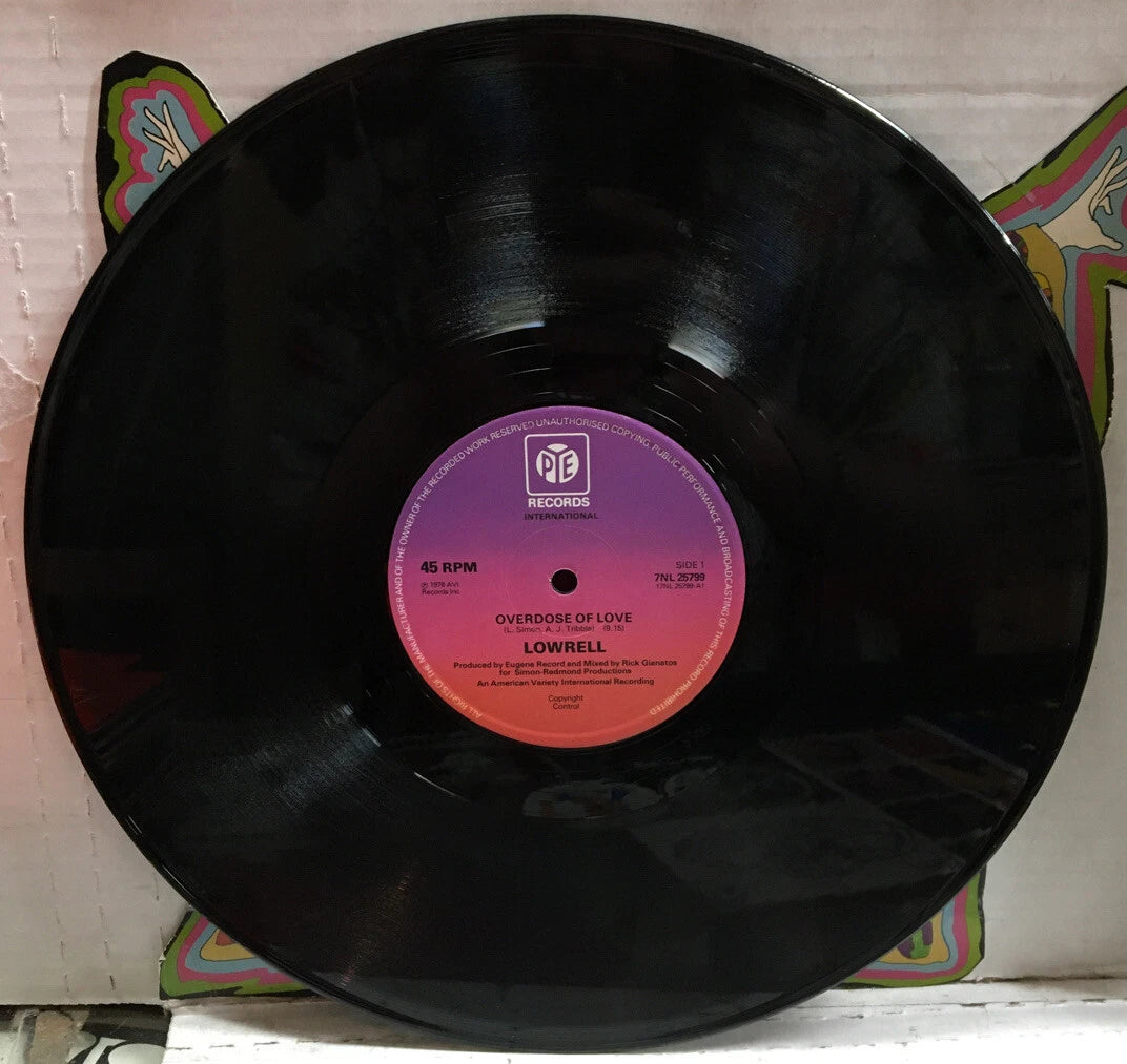 Lowrell Overdose Of Love 12” UK Import Records 7NL25799