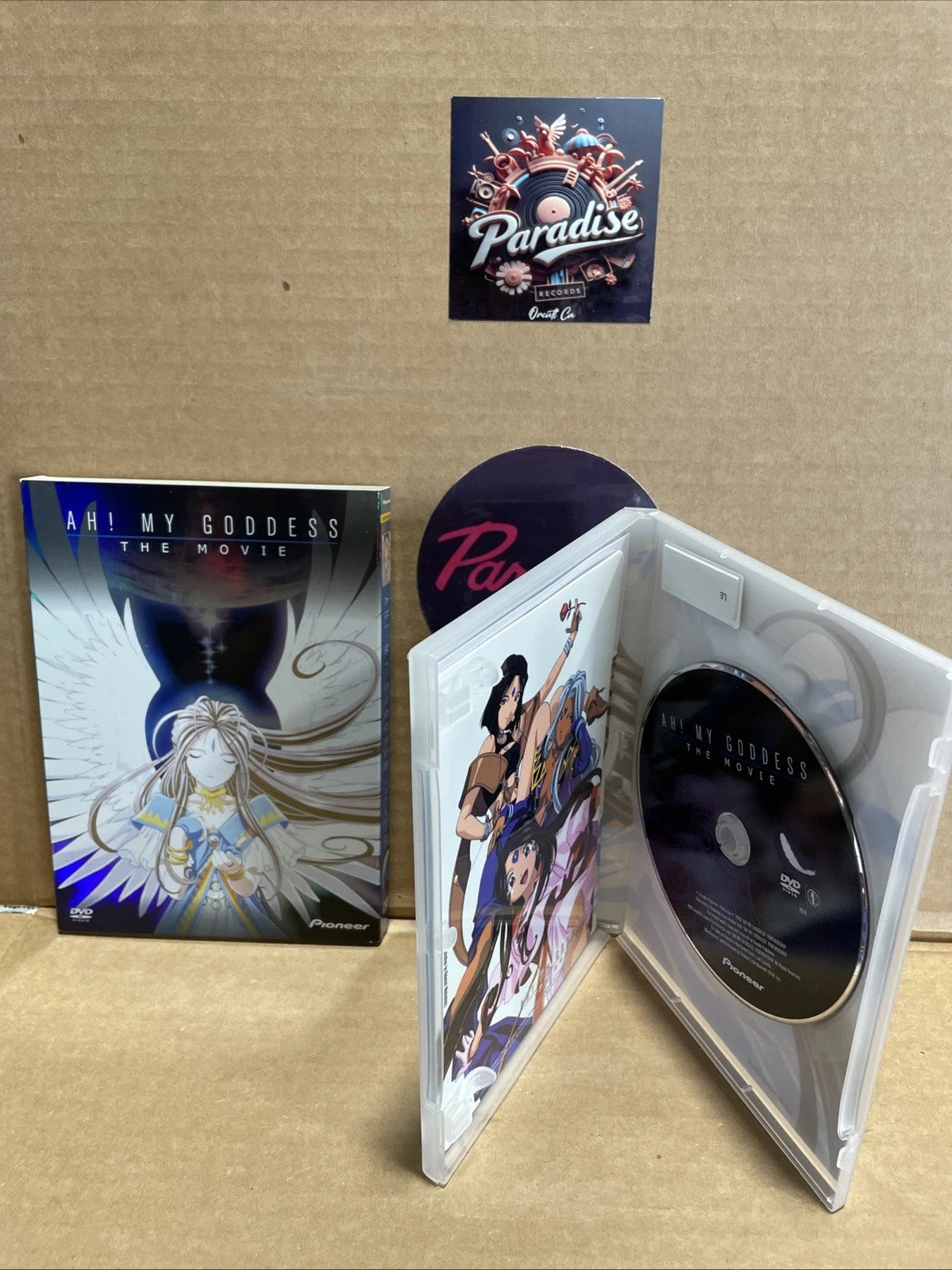 Ah! My Goddess The Movie DVD w/ Slipcover Pioneer 2000 With Card