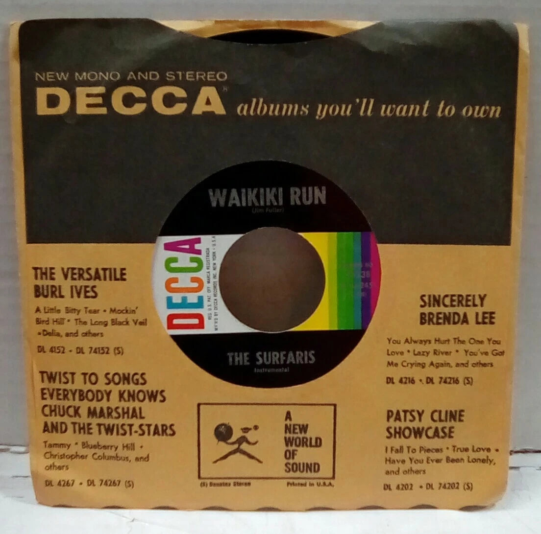 The Surfaris Waikki Run/Point Panic 7" Single 31538