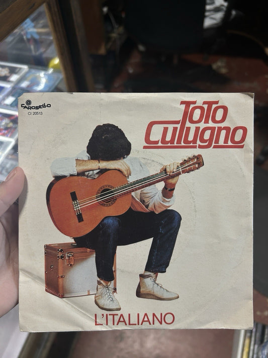 Toto Cotugno - L'Italiano / Sara' 45 Giri 7" pic sleeve
