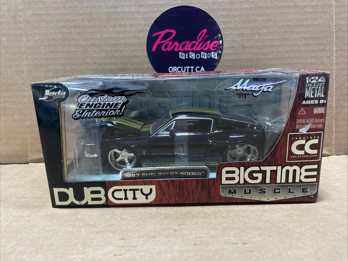 JADA Big Time Muscle 1967 FORD MUSTANG SHELBY GT-500KR 1:24 Scale Diecast Model