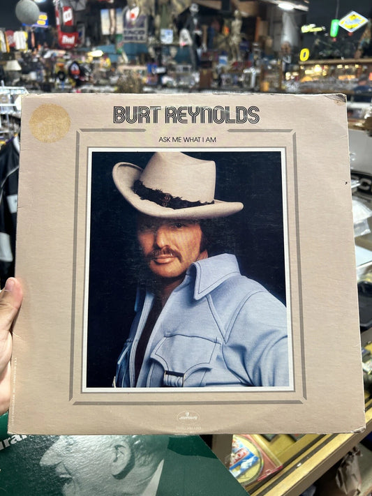 BURT REYNOLDS - ASK ME WHAT I AM - MERCURY RECORDS LP white label promo vg+
