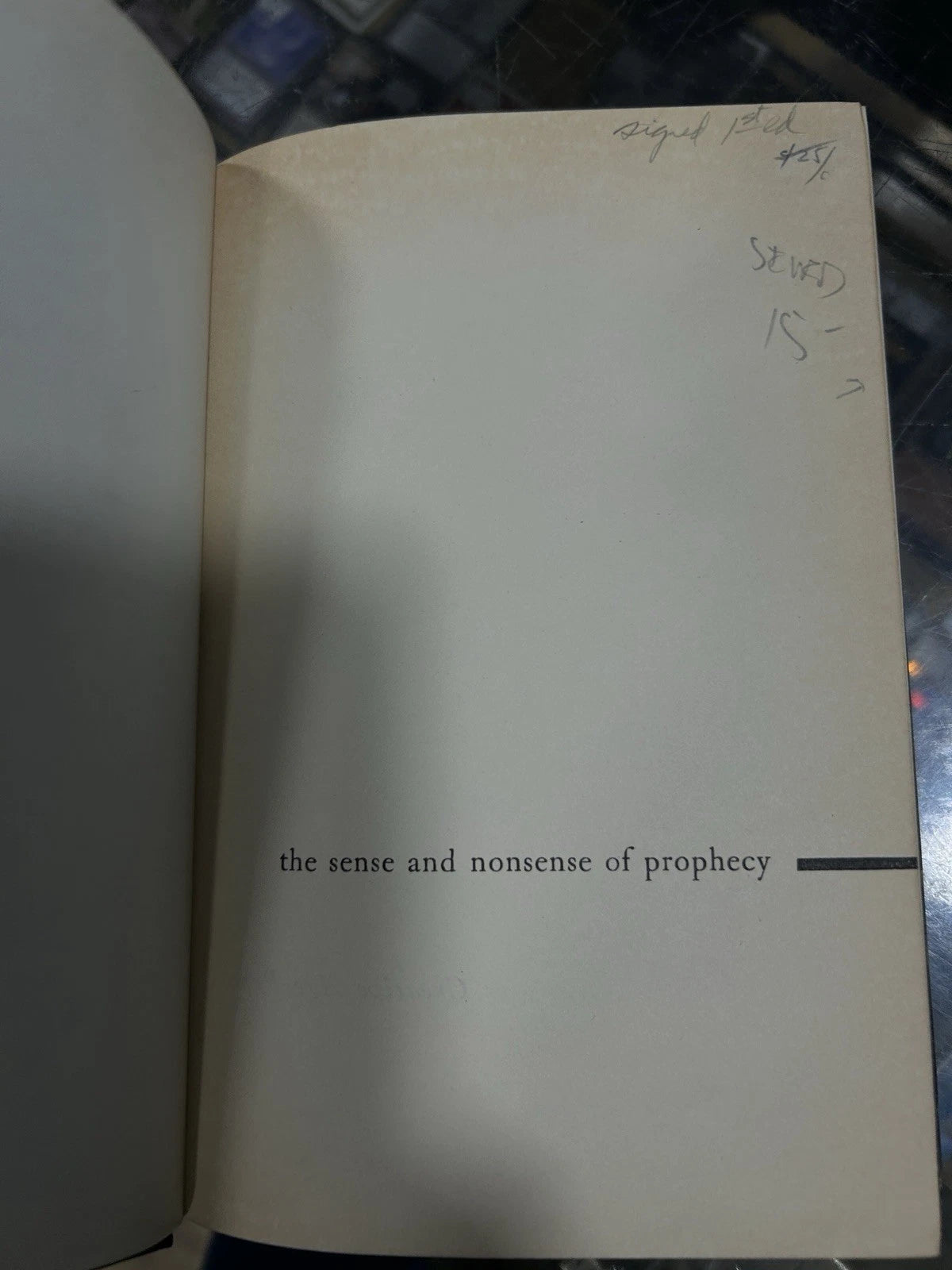 Eileen J. Garrett~Sense and Nonsense of Prophecy~1st/1st Hardcover w Dust Jacket