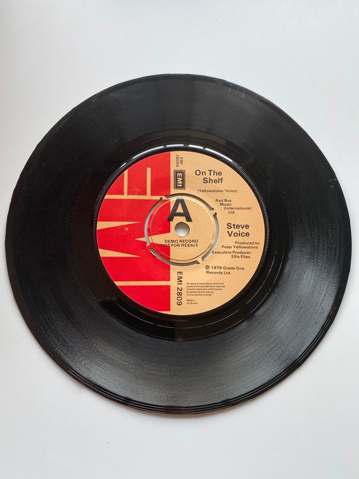 STEVE VOICE On The Shelf 7" VINYL UK Emi 1978 Demo B/W Lost Love (Emi2809)