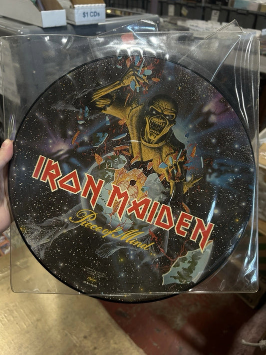 Iron Maiden Piece Of Mind Vinyl LP Picture Disk Cross Eyed Mary 1983 SEAX 12306