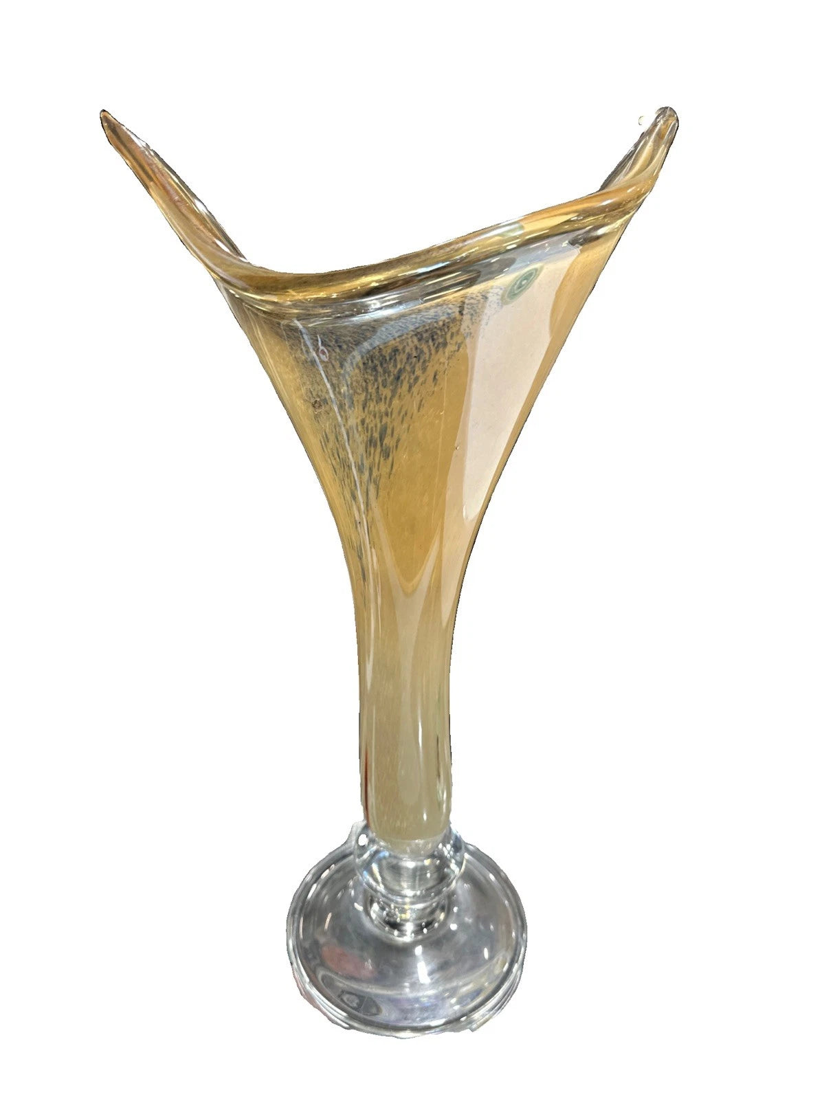 LG VINTAGE MURANO LAVORAZIONE MILLEFIORI ART GLASS VASE ARTISAN GLASS