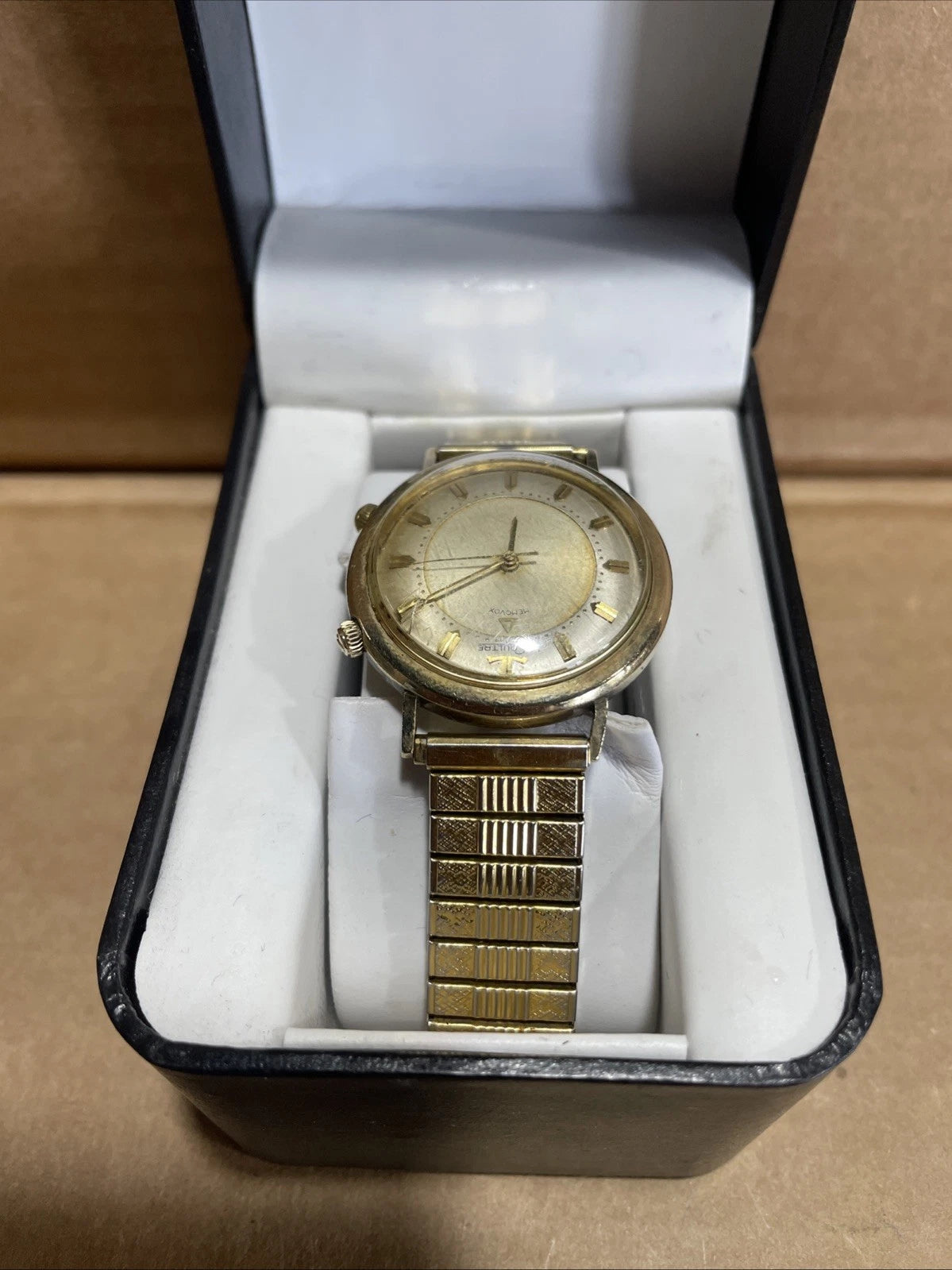 Vintage Collectible LeCoultre Memovox Alarm 10K Gold Filled Watch