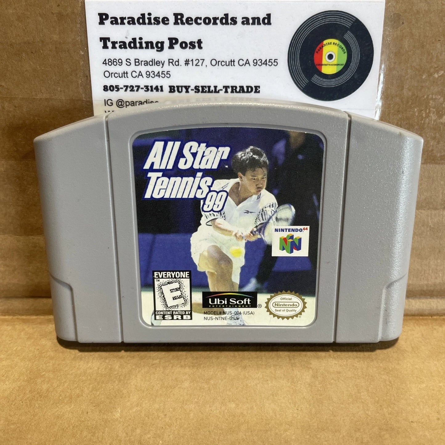 All Star Tennis 99 Nintendo 64 Cartridge Only Rare Vintage