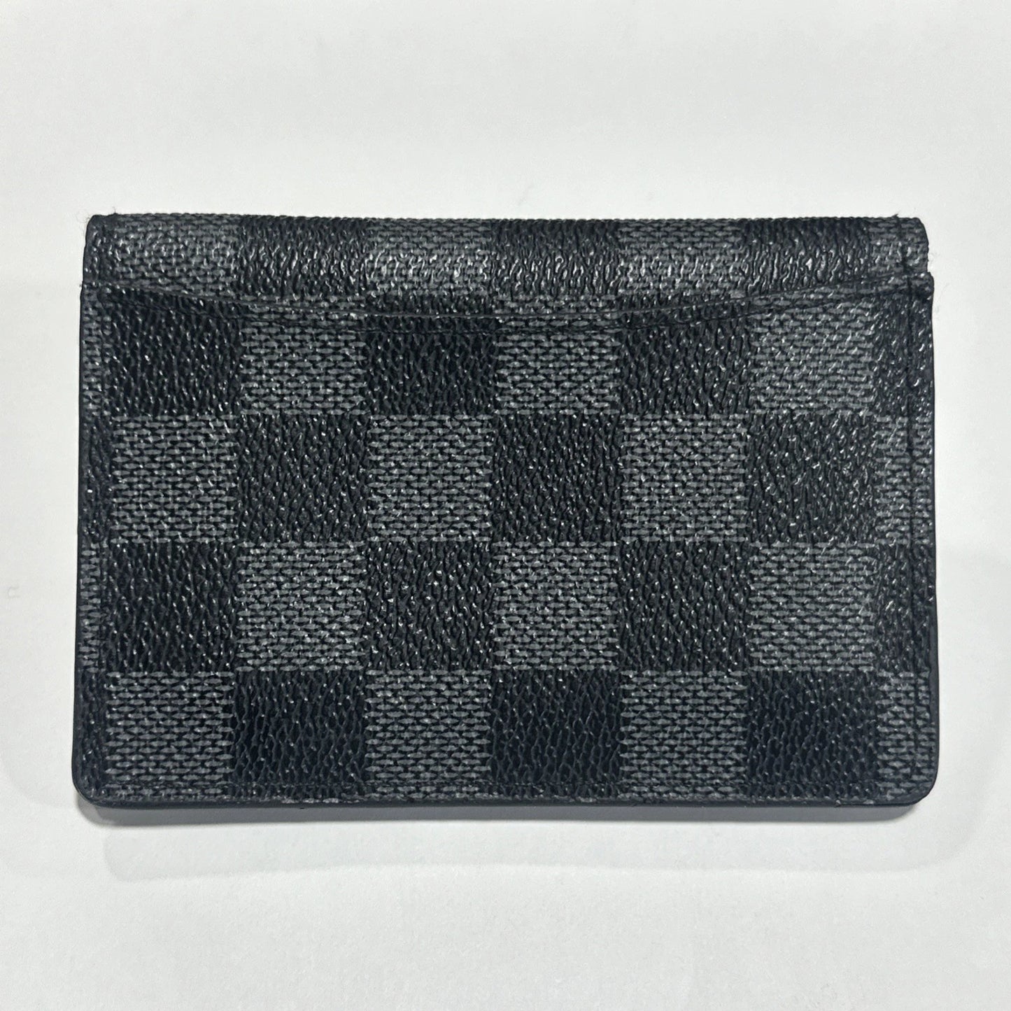 Auth LOUIS VUITTON Damier Graphite Pocket Organizer Card Case
