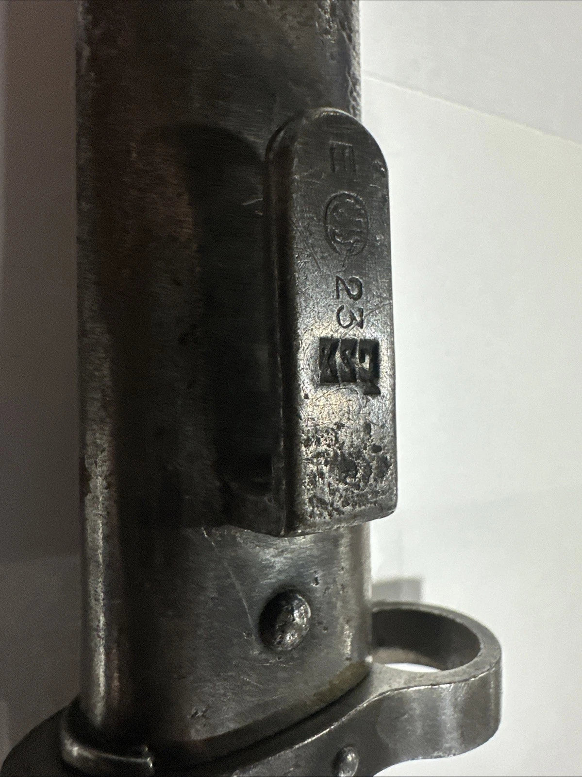 WWII AXIS CSZ Czech Bayonet E 23 With Scabbard -10" blade ZSO